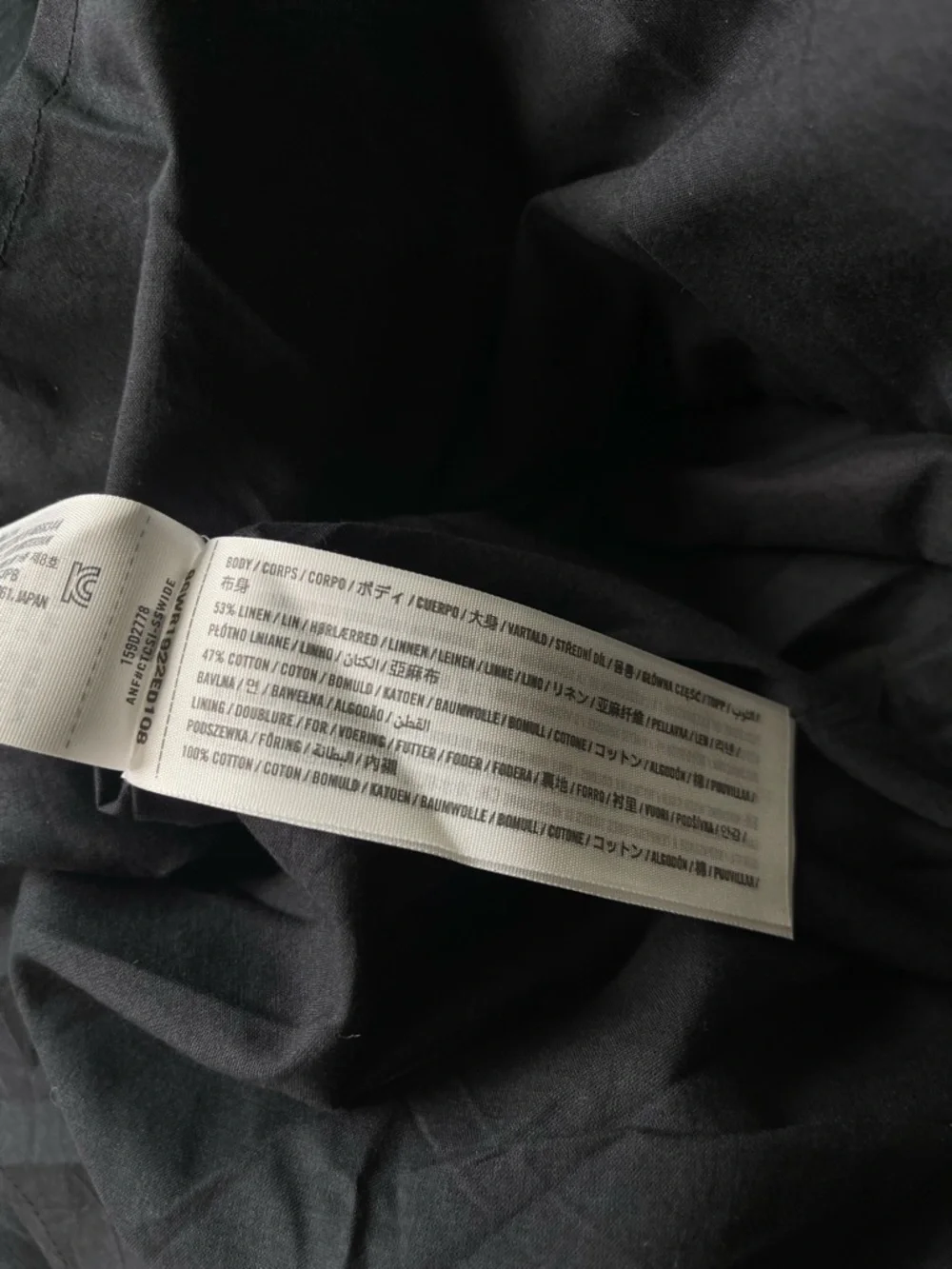 Abercrombie Linen Blend Maxi Dress Minimal Black Column Slip XL Tall NWT Capsule